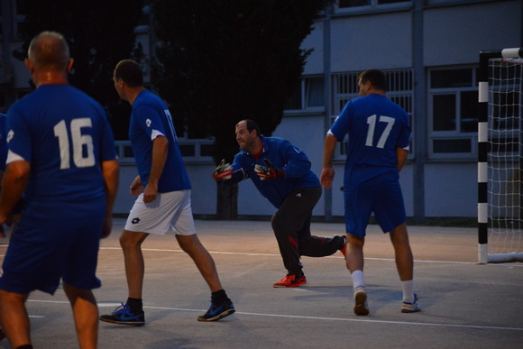 U povodu blagdana Kraljice Mira u Stanovima odigrana utakmica između liječnika i predstavnika Gradske uprave, Foto: Iva Perinčić