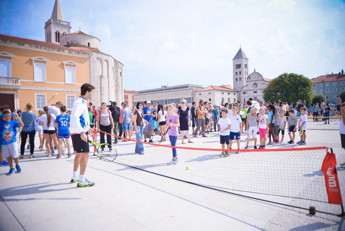 Davis Cup: Kids Day na zadarskom Forumu. Foto: Iva Perinčić