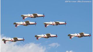 Međunarodni aeromiting u mađarskom Kecskemetu, 3. kolovoza, Krila Oluje, foto: Petar Mežnarek Međunarodni aeromiting u mađarskom Kecskemetu, 3. kolovoza, Krila Oluje, foto: Petar Mežnarek