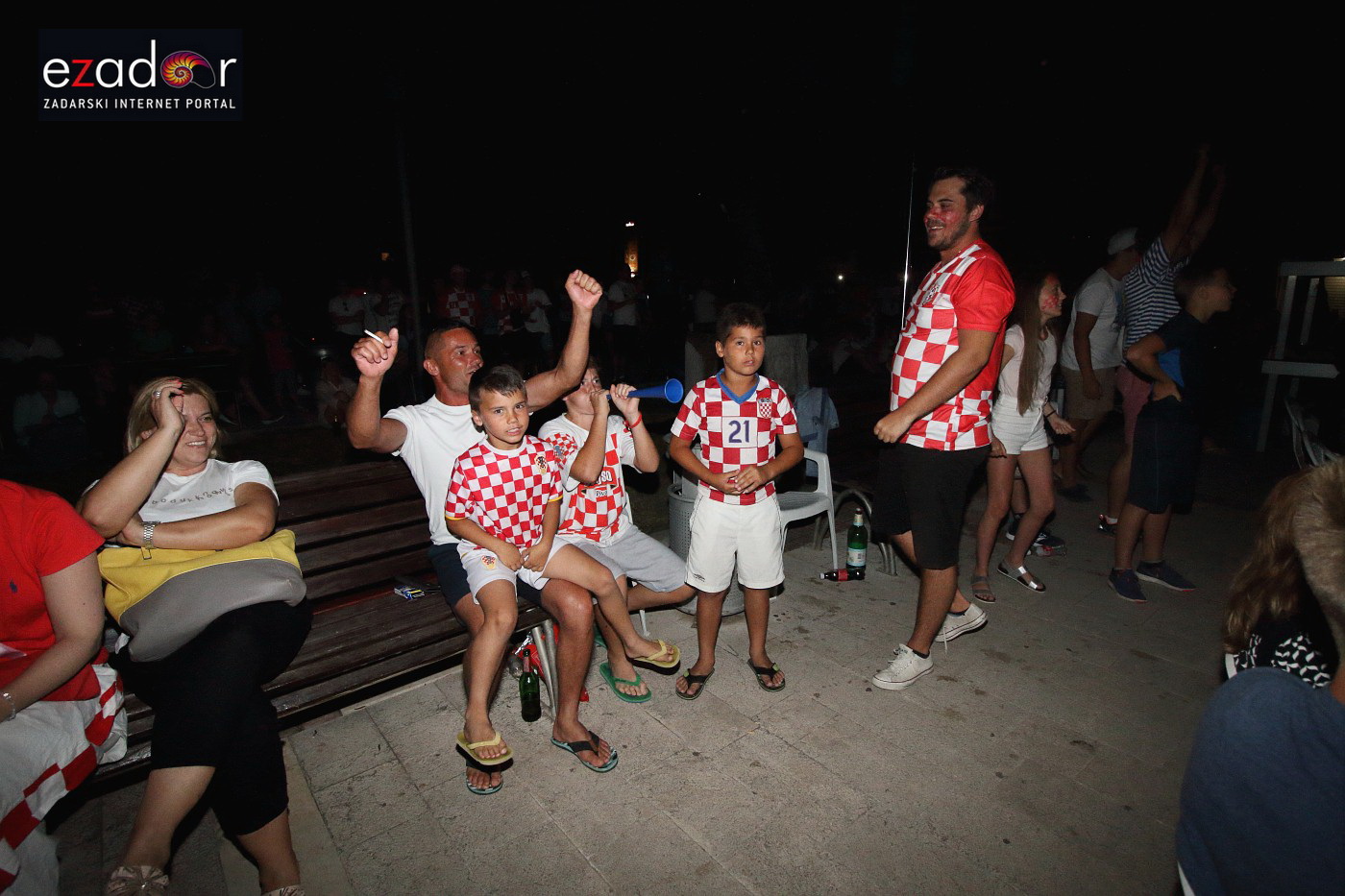 Bibinje: Navijanje za Vatrene i fešta nakon pobjede nad Engleskom