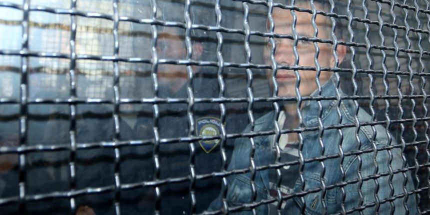 Zagreb – Zdravko Livakovic dovezen u zgradu USKOK-a na ispitivanje Photo: Anto Magzan/PIXSELL