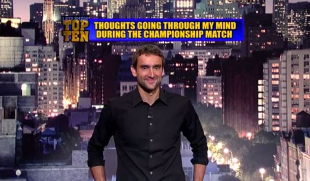 Što je Čilić otkrio Lettermanu?, screenshot