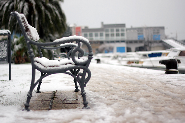 Snijeg u Zadru, 17. prosinca 2009, Foto: Saša Čuka