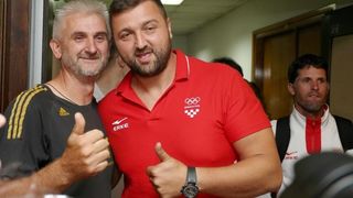 Hrvatski olimpijci svečano dočekani na Plesu. Sandra Perković, Šime Fantela, Igor Marenić, Tonči Stipanović. Photo: Dalibor Urukalovic/PIXSELL Hrvatski olimpijci svečano dočekani na Plesu. Sandra Perković, Šime Fantela, Igor Marenić, Tonči Stipanović. Photo: Dalibor Urukalovic/PIXSELL