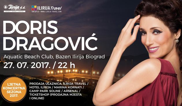 Koncert Doris Dragović u Biogradu na Moru