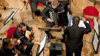 Hrvatska komorna filharmonija, Mak Grgić i Franko Božac u crkvi Sv. Donata, foto: L. Banić