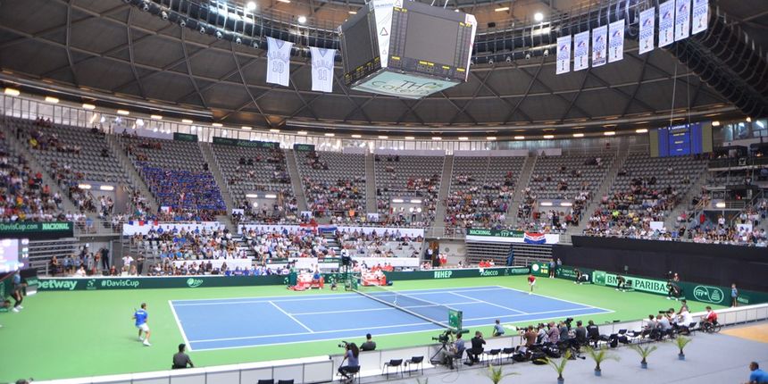 Davis Cup: Borna Ćorić – Richard Gasquet 2-6, 6-7, 1-6. Foto: Iva Perinčić