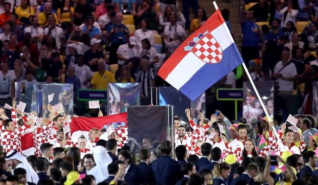 Rio de Janeiro: Ceremonija svečanog otvaranja Olimpijskih igara. Hrvatski olimpijci u defileu predvođenio Josipom Pavićem. Photo: Igor Kralj/PIXSELL