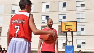 Kid’s Day na Forumu: Vassilis Spanoulis s klincima zaigrao basket 3na3, Foto: Dino Stanin/PIXSELL