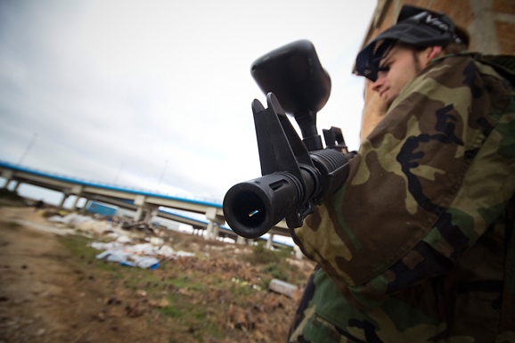 Paintball u Gaženici, 22. siječnja 2012. (foto:Saša Čuka)