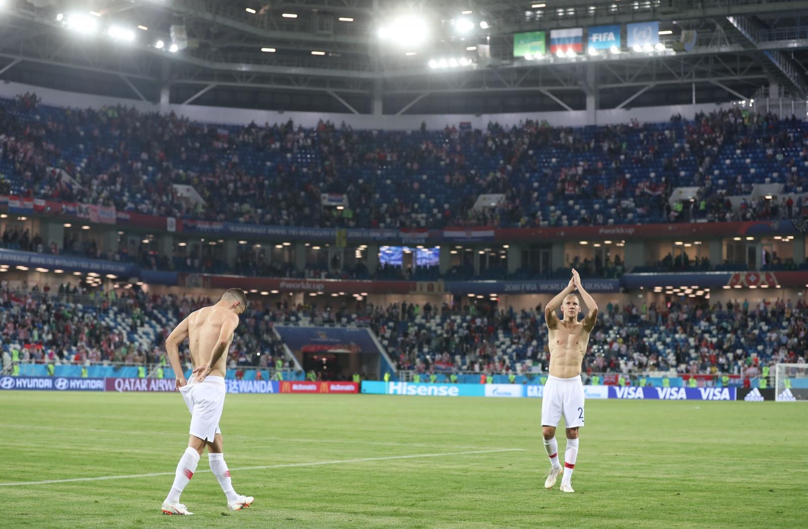 SP 2018: Slavlje hrvatskih reprezentativaca nakon pobjede nad Nigerijom SP 2018: Slavlje hrvatskih reprezentativaca nakon pobjede nad Nigerijom