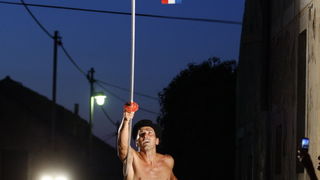 Zadar, 140811.
Na Bokanjcu se veceras odrzala 6. Alka. 35 alkara praceni limenom glazbom i pristranim navijacima pokazala su svoje umijece. KUD-a Bleke i konji organizirali su ovu manifestaciju. Alka se odrzala na bokanjackoj Kuntradi.
Foto: Jure Miskovic Zadar, 140811.
Na Bokanjcu se veceras odrzala 6. Alka. 35 alkara praceni limenom glazbom i pristranim navijacima pokazala su svoje umijece. KUD-a Bleke i konji organizirali su ovu manifestaciju. Alka se odrzala na bokanjackoj Kuntradi.
Foto: Jure Miskovic