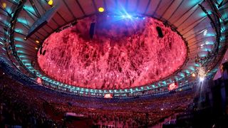 Rio de Janeiro: Ceremonija svečanog otvaranja Olimpijskih igara. Vatromet na Maracani. Photo: Igor Kralj/PIXSELL Rio de Janeiro: Ceremonija svečanog otvaranja Olimpijskih igara. Vatromet na Maracani. Photo: Igor Kralj/PIXSELL