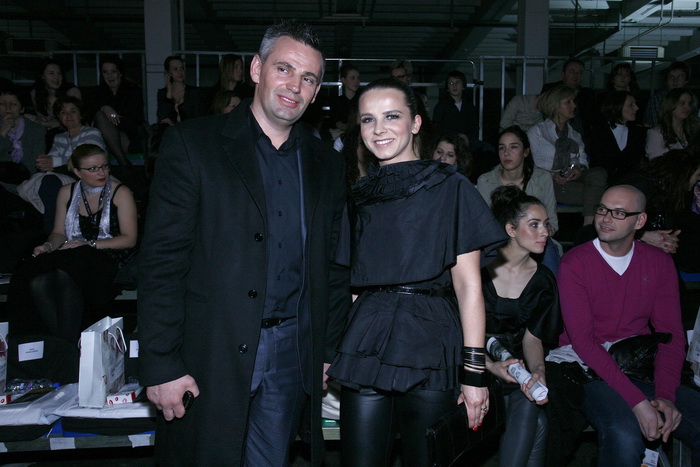 Zagreb, 120311.
Veceras je na Zagrebackom velesajmu odrzana druga vecer modne revije Dove Fashion.Hr.
Revije ce trajati do nedjelje 13.03.
Na slici: Marija Husar sa suprugom.
Foto: Neja Markicevic / CROPIX