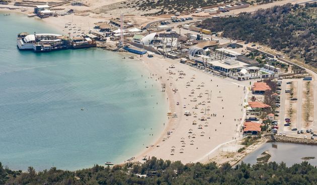 Plaža Zrće iz Zraka