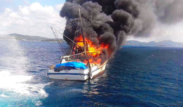 Plivarica u plamenu kod Lamljane