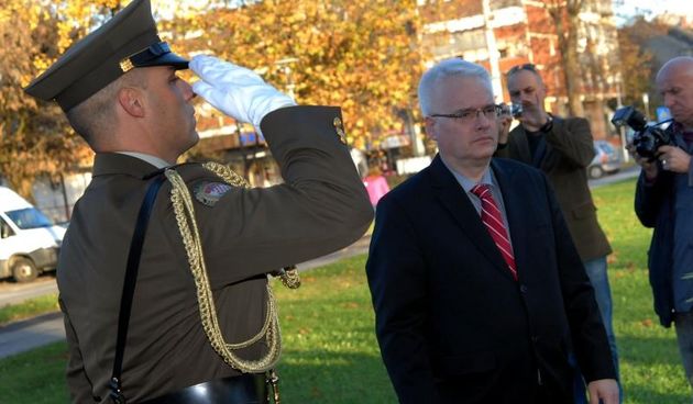 Slavonski Brod – Predsjednik Ivo Josipovic u posjetu gradu. Photo: Ivica Galovic/PIXSELL