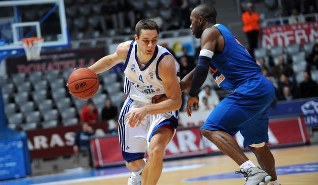 Zadar, 231110.
Dvorana Kresimir Cosic. 
2. kolo EuroChallenge kupa, Zadar – Apoel. 
Na fotografiji: Marko Car, igrac Zadra.
Foto: Andrija Lucic / CROPIX