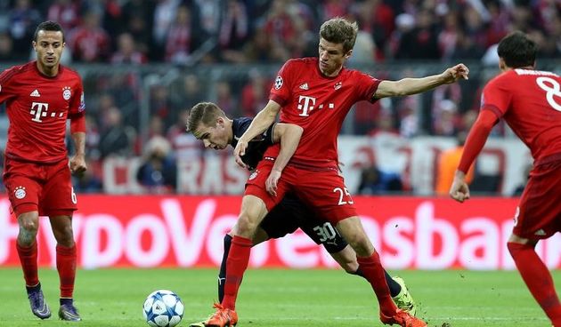 Robert Lewandowski, Thomas Muller. Photo: Goran Stanzl/PIXSELL