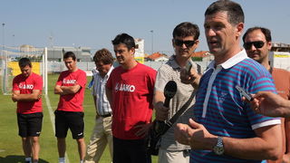 Zadar, 150611.
Danas je odrzan prvi trening nogometasa NK Zadar kao pocetak priprema za novu natjecateljsku sezonu.
Na slici : Reno Sinovcic vanjski suradnik
Foto : Vladimir Ivanov / CROPIX