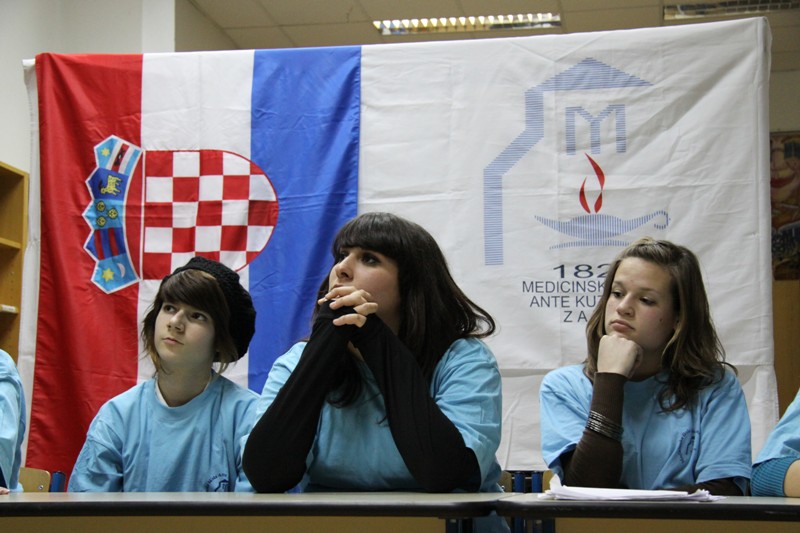 Prezentacija ucenica Medicinske skole Ante Kuzmanica na Megaconference Jr. 2010, Foto: Antonela Vitlov