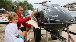Vir: Slobodan trening na plaži Jadro pred utrke Alpe Adria Jest Ski Toura. Foto: Kažimir Škrbić/Virski list
