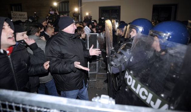 Prosvjed u Zagrebu ( foto Cropix)