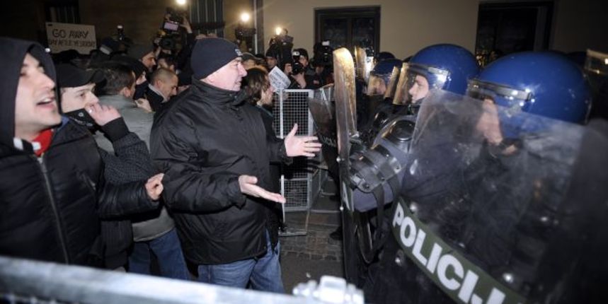 Prosvjed u Zagrebu ( foto Cropix)