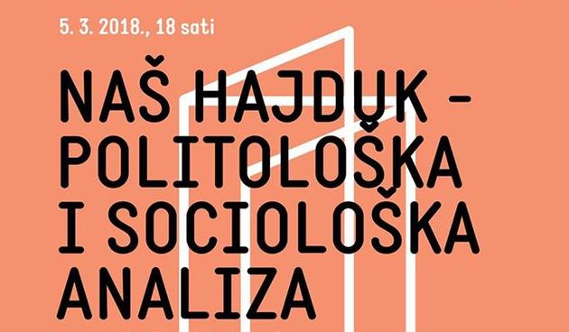 Javna sociologija donosi predavanje “Naš Hajduk – politološka i sociološka analiza modela demokracije”