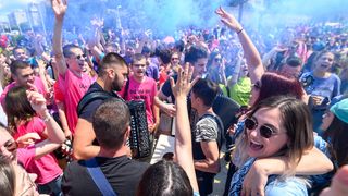 Zadarski maturanti obilježili kraj škole na rivi