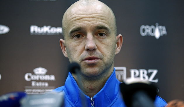 Zagreb, 030211.
U Domu sportova od 29.01.-06.02. odrzava se teniski turnir PBZ Zagreb Indoors. 
U drugom kolu Ivan Ljubicic (CRO) pobijedio je Daniel Brandsa (GER).
Na slici: Ivan Ljubicic na konferenciji za novinare.
Foto: Neja Markicevic / CROPIX