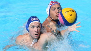 Rim  0108709. 
13 Svjetsko prvenstvo prvenstvo Rim 2009.
Vaterpolo utakmica za trece mjesto :  Hrvatska : Amerika
Na fotografiji :  Andro Buslje.
Foto: Vladimir Dugandzic / CROPIX