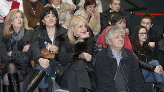 Split, 190313.
MKC Split. 
Poceo je sedmi Pricigin, splitski festival pricanja prica. 
Dodjela cetvrte PriceSTI,  nagrade za najbolju javnu pricu 2012. godine.
Na fotografiji: dr Miroslav Radman.
Foto: Vojko Basic / CROPIX