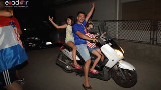 Bibinje: Navijanje za Vatrene i fešta nakon pobjede nad Engleskom