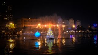 Zadrani oduševljeni hologramskim božićnim drvcem