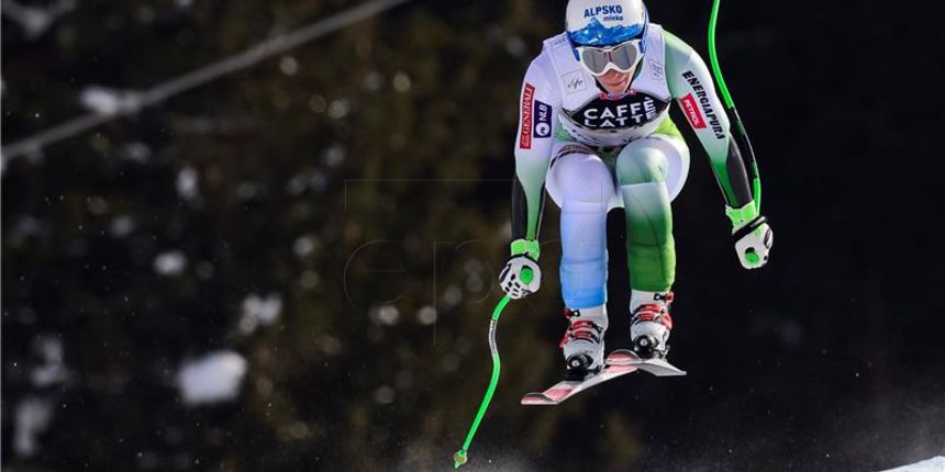 Ilka Štuhec, foto: EPA/JEAN-CHRISTOPHE BOTT/Hina Ilka Štuhec, foto: EPA/JEAN-CHRISTOPHE BOTT/Hina