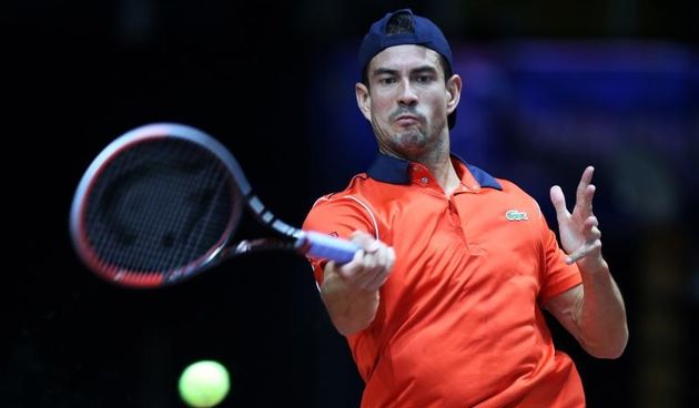 05.02.2015., Dom sportova, Zagreb – 10. ATP turnir PBZ Zagreb Indoors 2015, Guillermo Garcia Lopez (ESP) – Damir Dzumhur (BIH). Photo: Slavko Midzor/PIXSELL