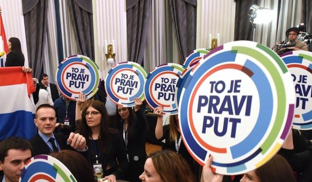 Zagreb – Izborni stozer aktualnog predsjednika i predsjednickog kandidata Ive Josipovica u Novinarskom domu gdje se ocekuju rezultati drugog kruga predsjednickih izbora. Photo: Davor Visnjic/PIXSELL