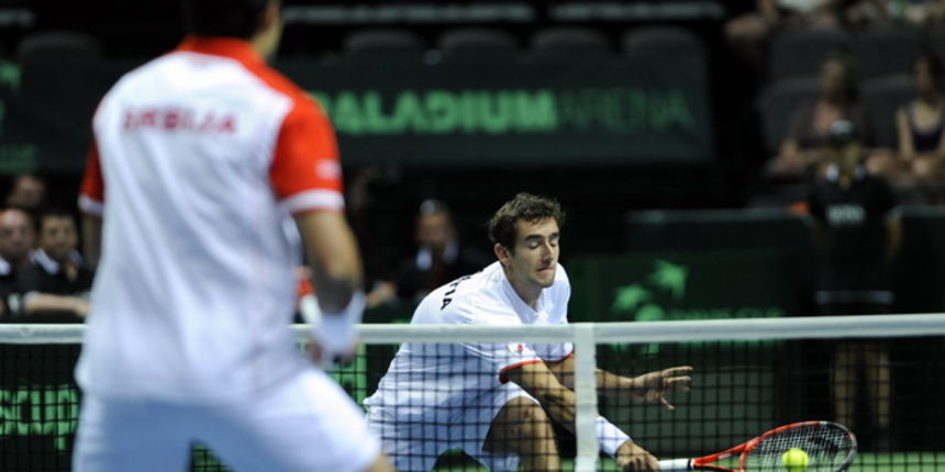 Split, 100710 .
Drugi dan turnira Davis cup, susret izmedju Hrvatske i Srbije u Splitu u kojem se susrecu Mario Cilic i Ivan Dodig (Hrvatska) protiv Janka Tipsarevica i Nenada Zimonjica (Srbija).
Na slici: Marin Cilic.
Foto: Paun Paunovic / CROPIX Split, 100710 .
Drugi dan turnira Davis cup, susret izmedju Hrvatske i Srbije u Splitu u kojem se susrecu Mario Cilic i Ivan Dodig (Hrvatska) protiv Janka Tipsarevica i Nenada Zimonjica (Srbija).
Na slici: Marin Cilic.
Foto: Paun Paunovic / CROPIX