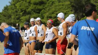 Na plaži u Zatonu kod Zadra održan je tečaj Hrvatskog crvenog križa za  djevojke i mladiće kako bi dobili licencu za spasioce na plažama Zadarske županije. Photo: Filip Brala/PIXSELL