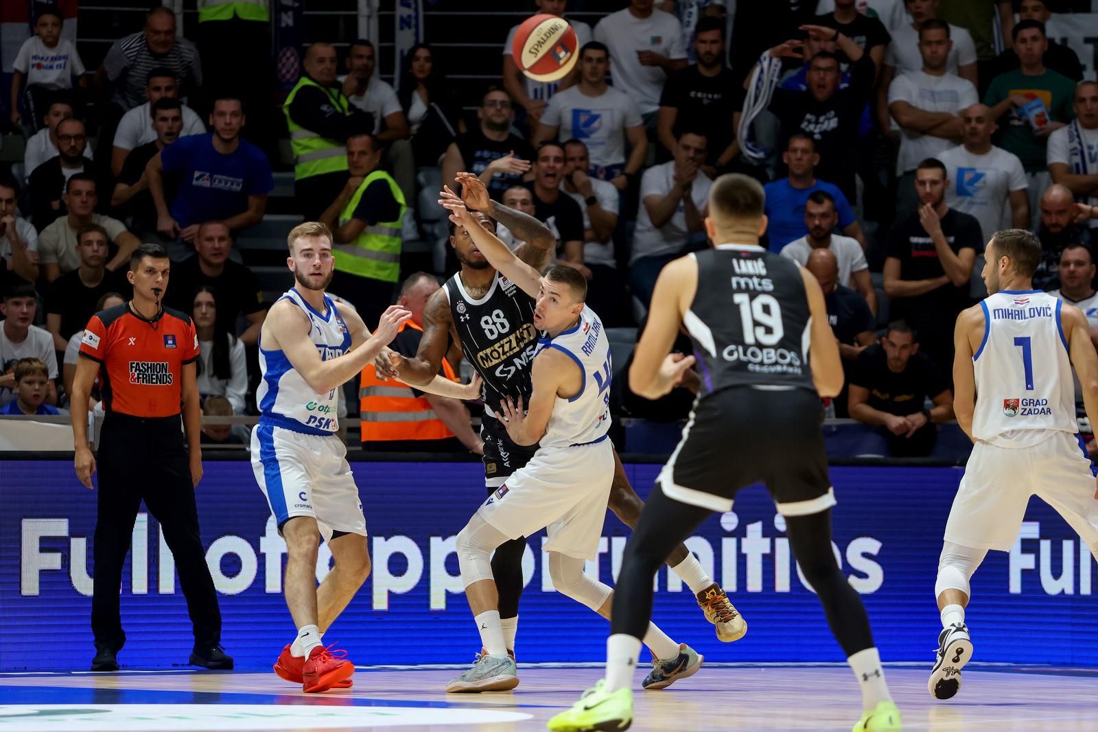 AdmiralBet ABA liga, 5. kolo: KK Zadar – KK Partizan