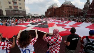 Hrvatski navijači okupirali centar Moskve!