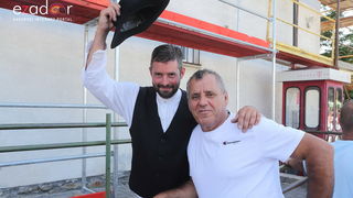 Bibinjci gradišćanskim Hrvatima darovali 1.82 metara visok kip sv. Roka Bibinjci gradišćanskim Hrvatima darovali 1.82 metara visok kip sv. Roka