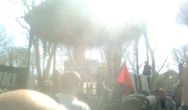 Više stotina prosvjednika protiv kapitalizma u centru Zagreba, foto: Index