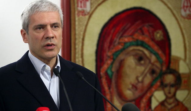 Krupa, 251110. 
Boris Tadic i Ivo Josipovic posjetili su manastir Krupa. 
Na slici: Boris Tadic.
Foto: Vladimir Ivanov / CROPIX