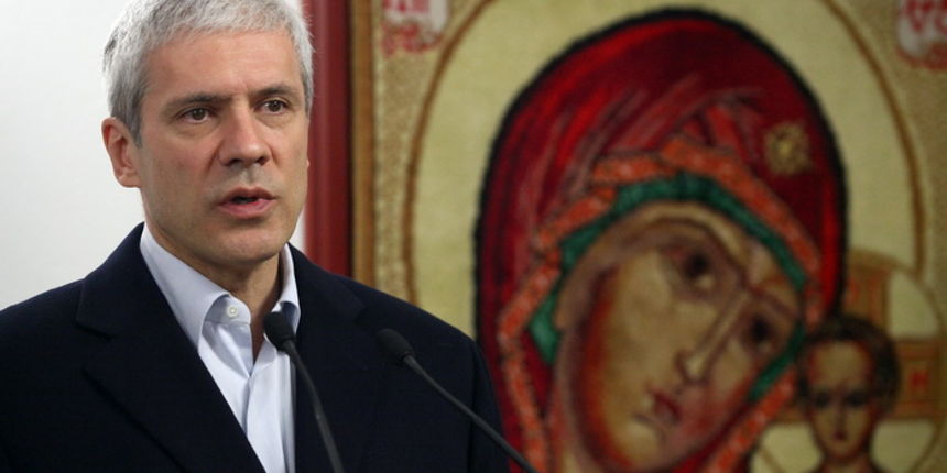 Krupa, 251110. 
Boris Tadic i Ivo Josipovic posjetili su manastir Krupa. 
Na slici: Boris Tadic.
Foto: Vladimir Ivanov / CROPIX