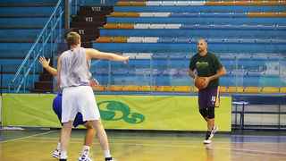 Jazine: Dino Radja trenirao s igracima Zadra, foto: Sasa Cuka Jazine: Dino Radja trenirao s igracima Zadra, foto: Sasa Cuka