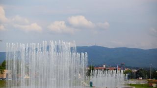 Zagreb: Novouređene fontane u Ulici Hrvatske bratske zajednice puštene u rad Zagreb: Novouređene fontane u Ulici Hrvatske bratske zajednice puštene u rad