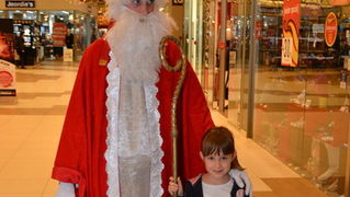 Sveti Nikola u Supernova centru 6. prosinca 2016.  Foto: Iva Perinčić