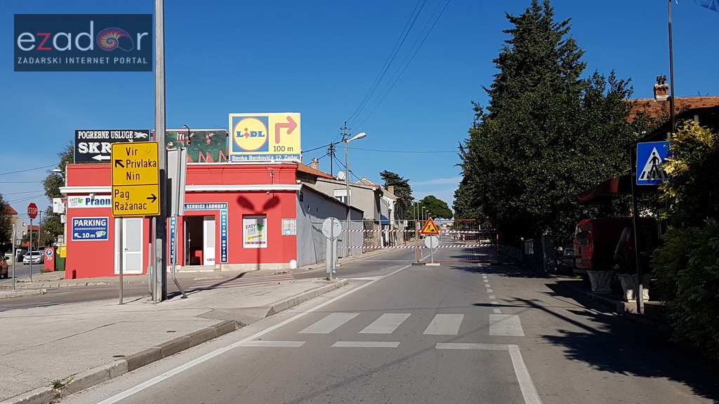 Zbog radova zatvorena Ulica Put Bokanjca od križanja s Putem Nina do križanja s Benka Benkovića